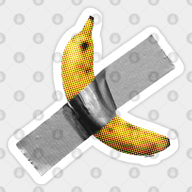 Duct Tape Banana Halftone [Rx-Tp] Sticker by Roufxis